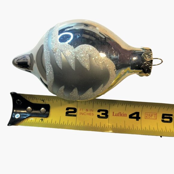 Bradford Christmas Ornament Silver  Glass  North Pole Traditions Franks Nursery - Picture 6 of 10